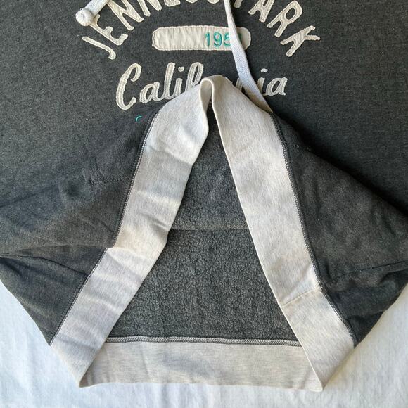 Men’s Long Sleeve Hoodie size L, Gray, With Hand Warmer, Jenness Park California - Picture 8 of 9